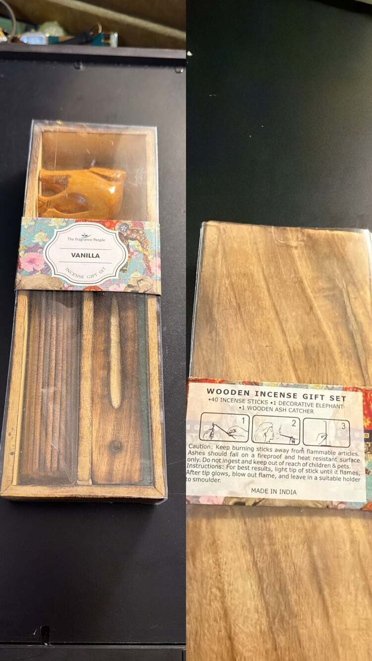 The Fragrance People Incense w/ Elephant Figurine and Ash Catcher